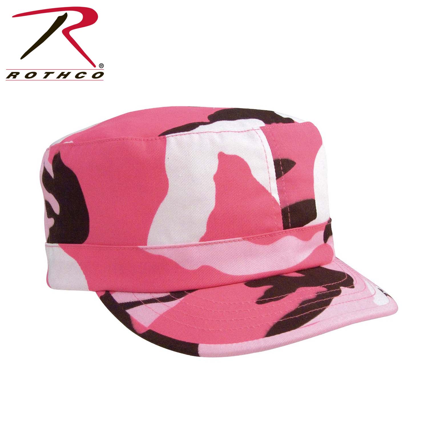 Ball Cap-Women's Pink/Pink Camo Adjustable Fatigue Cap